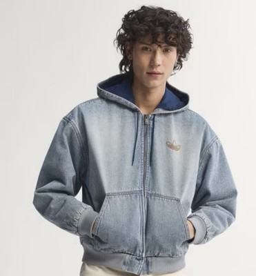 adidas DENIM PADDED JACKET Lサイズ Adidas Denim Padded Jean Jacket | size L | KE0131 Men's Large New