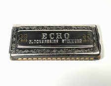 1940 Hohner German Echo Harp Glockenreine Stimmung Harmonica 5  Long Key C