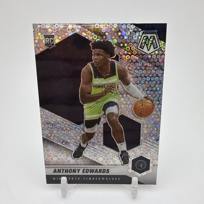 Panini 2020-21 Mosaic Anthony Edwards Timberwolves RC #201 Fast Break Silver