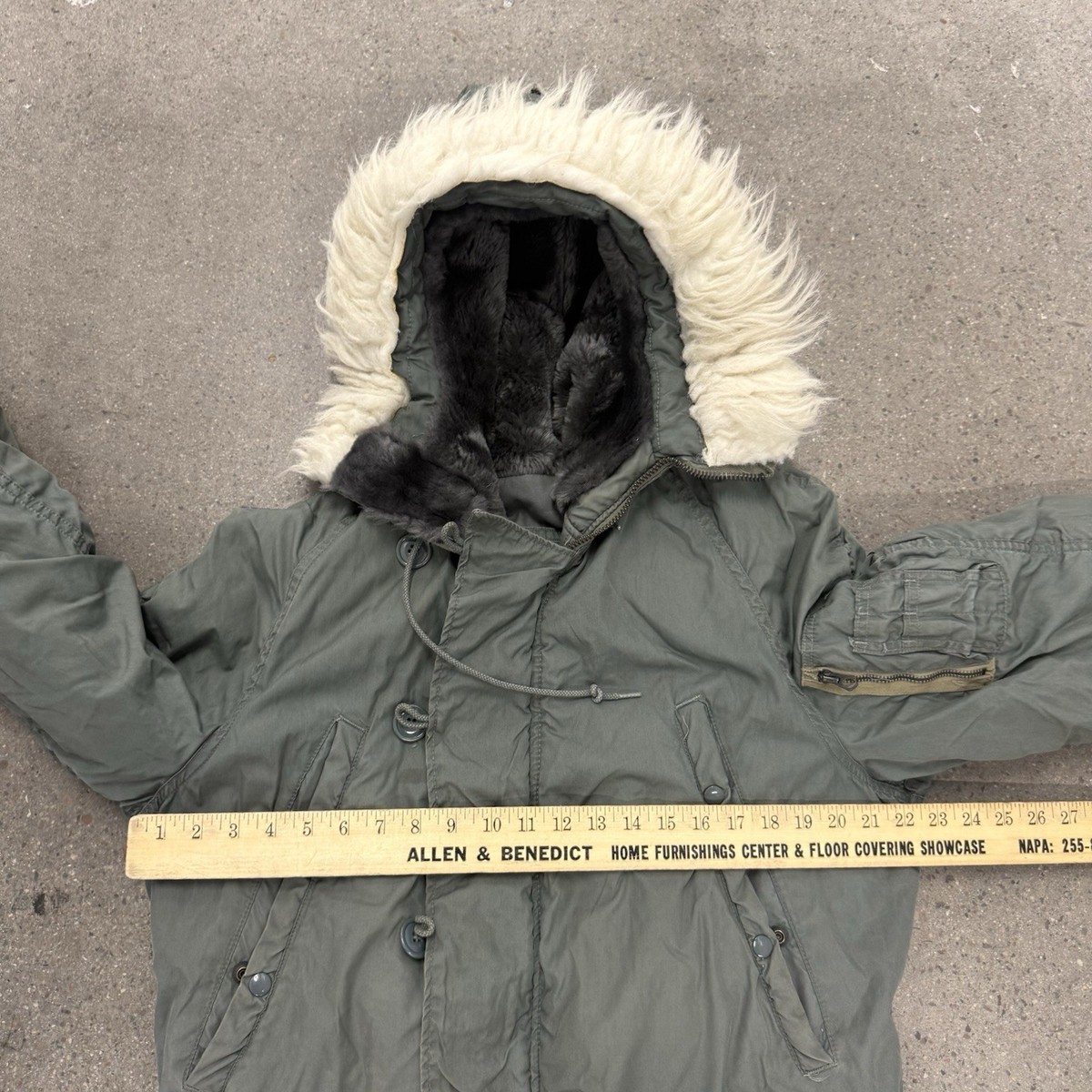 Vintage Military Extreme Cold Weather Type N-3B Mens Small Full