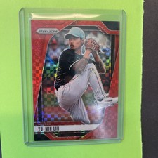 2025 Panini Prizm Baseball Yu Min Lin #178 Red Power Prizm /99  