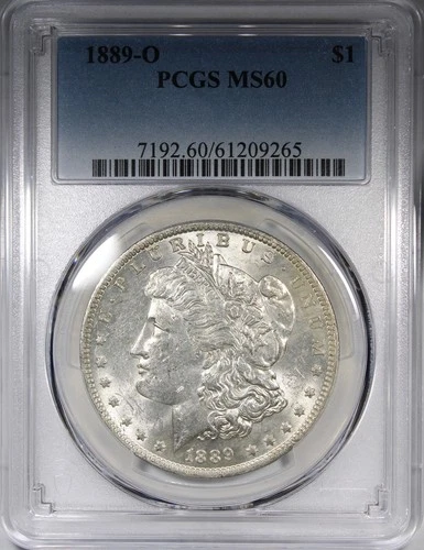 1889-O Morgan Dollar PCGS MS60 KEY DATE $1 Uncirculated