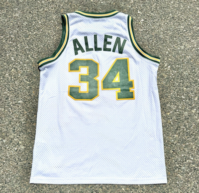 Vintage Nike Seattle Supersonics Sonics Ray Allen NBA Basketball