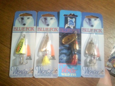 Blue Fox Vibrax Spinner - Lot of 4 Lures - Size # 3 & #2 Fishing Lures Lot # 215