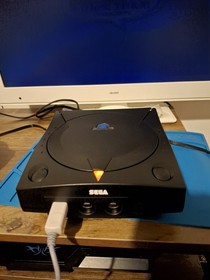 Sega Dreamcast PAL Console With Black Shell And Cables