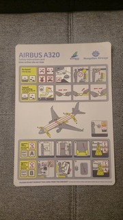 Safety Card A 320 Bamboo Airways / Mongolian Airways