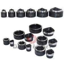 New In Box 6 Die 16-51MM Hydraulic Knockout Punch Driver Kit Hole Tool molds