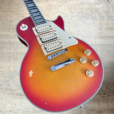 Vintage Cherry Sunburst Electric Guitar HHH pickups Aged Finish Cream Knobs