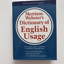 Merriam-Webster's Dictionary of English Usage by Inc. (1994, Hardcover)