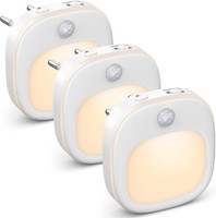 Nachtlicht Steckdose LED Mit Bewegungsmelder 3 Farbtemperaturen Dimmung 3 StüCk