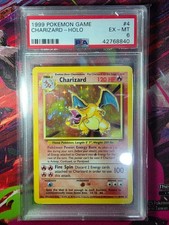 1999 Pokemon Charizard Base Set Unlimited Holo Rare #4 PSA 6