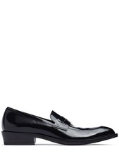 Tom Ford - Women - 20mm Brushed leather loafers - Black