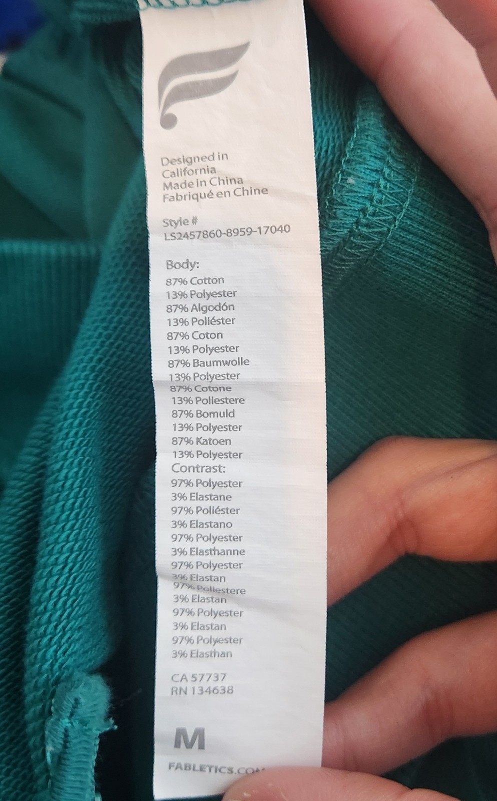 Fabletics Year Round Terry Half Zip Sweatshirt Wo… - image 8