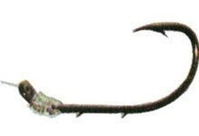 Eagle Claw 139 #1 Karte Von 6 Bronze Einzel Snell Baitholder Haken