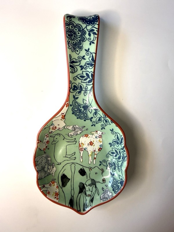 Gibson Designs Urban Market Life on the Farm Spoon Rest Cottage Farmhouse Decor
