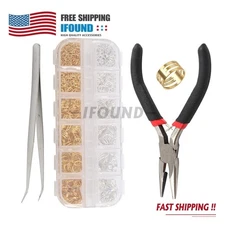 1200pcs Lobster Claw Clasp For Necklace Bracelet Jewelry DIY Chain Ring Hook Set