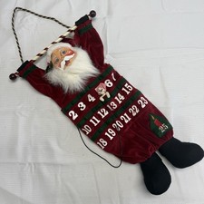 Annalee Santa Countdown Calendar elf Marker Christmas Holiday 35&rdquo; Vintage