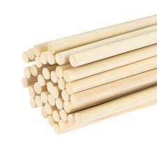 40Pcs 1/4 x 3.9 Inch Wooden Dowel Rods for Arts Crafts