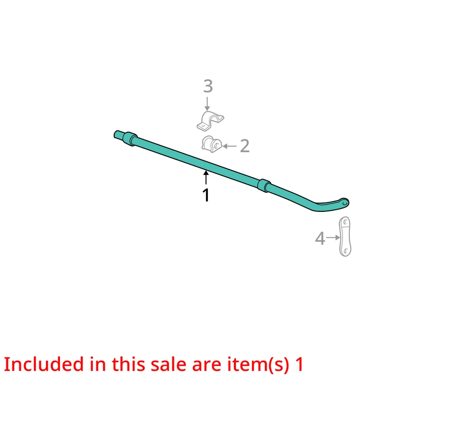 2004 Lincoln Aviator RWD Rear Stabilizer Bar OEM 134K Miles - LKQ409962129 - Image 4 of 4