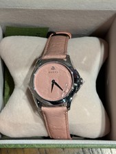 GUCCI YA1264030 G-Timeless Candy Pink Dial & Band 126.4 Series Ladies Watch NEW