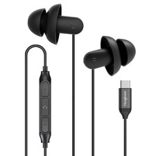 Sleep Headphones, 1 Pair USB C Wired Earbuds with Soft Silicone Noise Reducti...