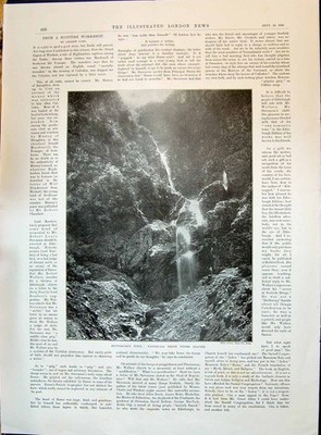 Alter 1896 Indien Wasserfall Pindri Gletscher Mann schläft geboren König Wasser viktorianisch