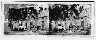 Photo:Washington DC 1864 House Near Fort Stevens Early Attack Shot Damage