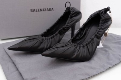 Balenciaga Scrunch K Pump Gr.38,5 schwarz Leder