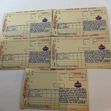 Vintage NOS Standard Oil Revolving Charge Account Agreements (5)