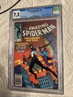 Amazing Spider-Man #252 NEWSSTAND CGC 7.5 - White Pages 1st Black Suit 🔥