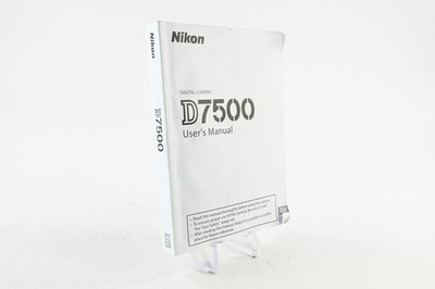 Nikon D7500 User Instruction Manual Guide #G663