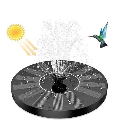 Solarbetriebene schwimmende Brunnenpumpe Wasserspiel Vogeltränke Garten Pool Teich UK