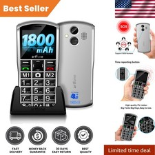 C1 4G Big Button Unlocked Mobile for Seniors - SOS, FM Radio, 1801mAh Battery