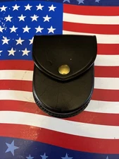 Dutyman 8111 Plain Leather Round Bottom Closed Single Cuff Case