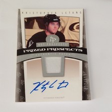  2007 Fleer Hot Prospects Kristopher Letang Autographed Patch Penguins #129