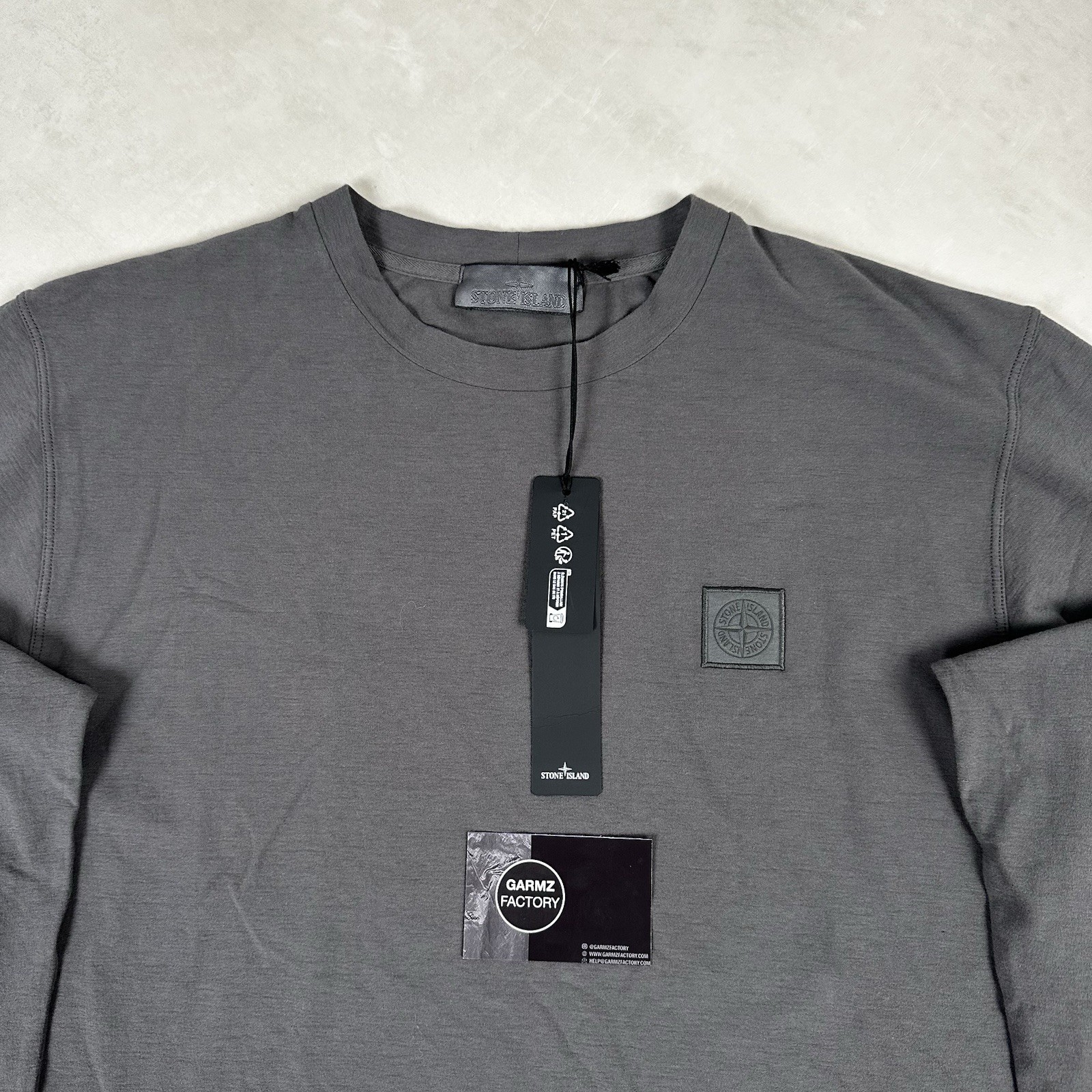 Stone Island Ghost Long Sleeve T - Shirt Grey - Small (20” P2P) - BNWT RRP £265 image 4