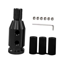 Universal Gear Shift Knob Adapter, Shifter Adapter, M12x1.25 Aluminum Black