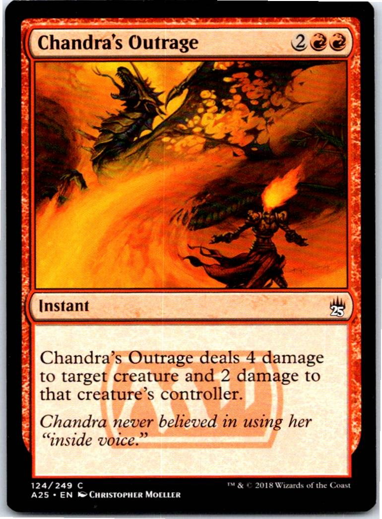 Chandra's Outrage MTG Masters 25 124 C Normal LP
