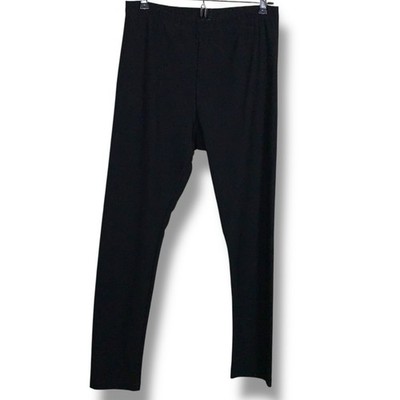 Y2K Era Medium Lady Foot Locker Black Opaque Leggings Stretch Fitted