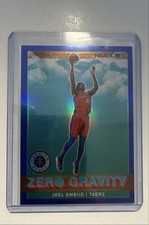 2019-20 Panini NBA Hoops Premium Stock - Zero Gravity Joel Embiid #19 Blue Prizm