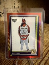 2025 Panini Donruss WNBA - Myisha Hines-Allen #65 Holo Red 106/299 Dallas Wings