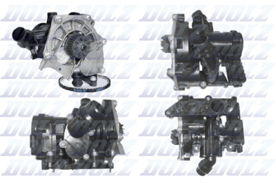 Wasserpumpe Motorkühlung DOLZ A281 mit Gehäuse für VW GOLF 7 5G1 BQ1 BE1 BE2 B8