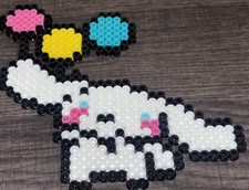 LOT OF 2 Hello Kitty Cinnamoll with Balloons & Cinnamoroll Perler Bead Art US50