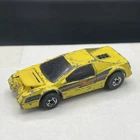 HOT WHEELS Crack-Ups Crash Cruiser Sports Car BW Basher 1983 VTG Die-Cast Yellow