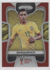 2018 Panini Prizm World Cup Red Prizm 22/149 Marquinhos #30 d3b