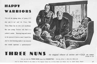DREI NONNEN TABAK Vintage Werbung 1938 #1