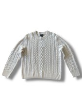 C by Bloomingdale  s Cashmere Cable Knit Crewneck Cashmere Sweater Size XL NWT