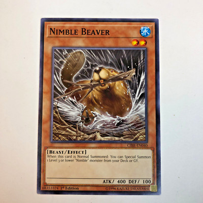 YuGiOh! NIMBLE BEAVER: CIBR-EN040 SHORT PRINT 1st Edition NM