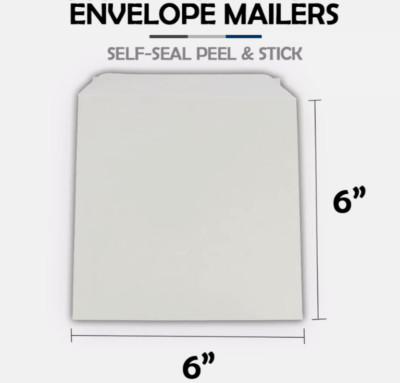 Self Seal 6x6'' Cardboard Mailer Envelopes Photo Shipping Packaging 500 250+more