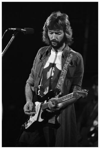 Affiche Eric Clapton 24x36 pouces photo de concert live rare impression murale - EC02 - Photo 1 sur 6